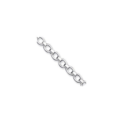 Sterling Silver Polished Fancy Link Toggle Bracelet