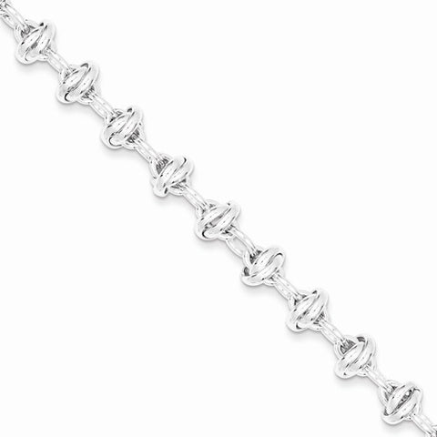 Sterling Silver Fancy Link Bracelet