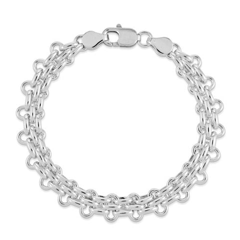 Sterling Silver Fancy Link Bracelet