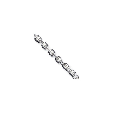 Sterling Silver Fancy Link Bracelet