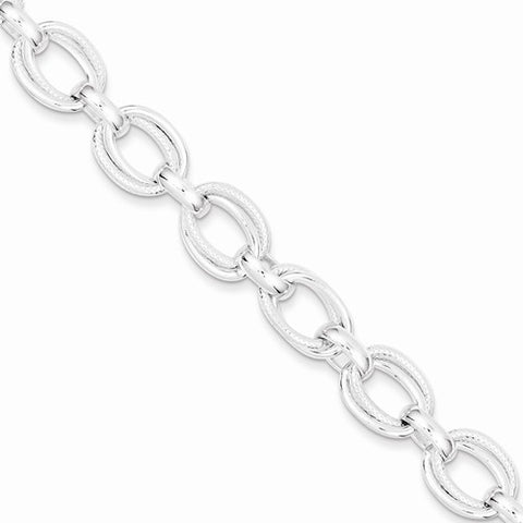 Sterling Silver Fancy Link Bracelet