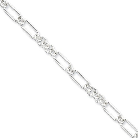 Sterling Silver Fancy Link Bracelet