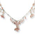 Sterling Silver Rose, Cherry Quartz & Cultured Pink Pearl Necklace