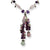 Sterling Silver Amethyst, Prehnite, Lavender & Green Quartz Necklace