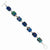 Sterling Silver Blue Kung Sei Bead Bracelet