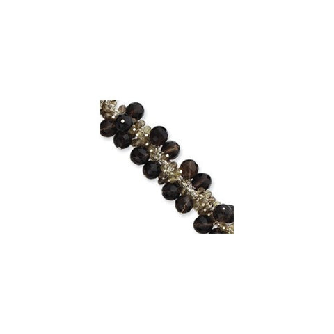 Sterling Silver Smoky Quartz Bracelet