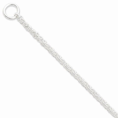 Sterling Silver Polished Fancy Link Bracelet