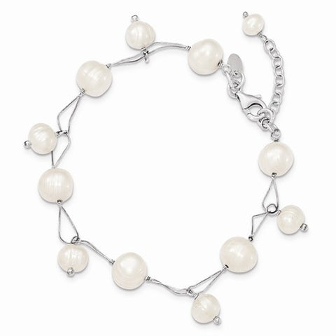 Sterling Silver Freshwater Cultured Pearl Bracelet