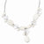 Sterling Silver Moonstone, FW Cultured Pearl, Rock Quartz, White Necklace