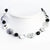 Sterling Silver Black Agate & Tourmalinated Quartz Necklace