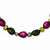 Sterling Silver Multi-Color Cultured Pearl Necklace