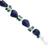 Sterling Silver Green Aventurine Sodalite Rock Quartz Bracelet