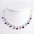 Sterling Silver Amethyst, Aventurine, Green , Quartz Necklace