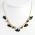 Sterling Silver & Vermeil Green, Peach Cultured Pearl, Tourmaline Necklace