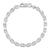 Sterling Silver Polished Diamond-Cut Fancy Rolo Link Bracelet