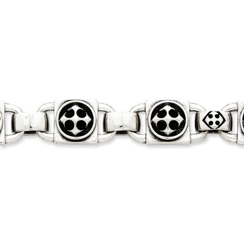 Sterling Silver Cross Bracelet