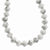 Sterling Silver Howlite, Freshwater Cultured Silver Pearl Necklace