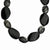 Sterling Silver Black Agate & Zebra  Necklace