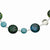 Sterling Silver Dyed Howlite, Chrysocolla Necklace