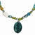 Sterling Silver Ci, Lapis, Agate, Howlite, , Chrysocolla, Necklace