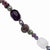 Sterling Silver Amethyst  Quartz Fw Cultured Pearl Bracelet