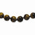 Sterling Silver Smooth Beaded Tiger Eye Necklace