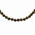 Sterling Silver Smooth Beaded Tiger Eye Necklace