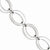 Sterling Silver Polished Oval Loop Bracelet