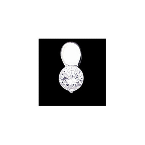 Sterling Silver CZ Pendant & Chain Pendant, 18 inch, Jewelry Chains and Necklace