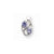 Sterling Silver Purple CZ Pendant on Chain