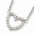 Sterling Silver CZ Heart Pendant on Chain