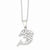 Sterling Silver CZ Dolphin Chain