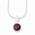 Sterling Silver Garnet Pendant on Chain