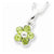 Sterling Silver Peridot Flower Pendant on Chain