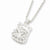 Sterling Silver White CZ Purse Pendant Box Chain Pendant, 18 inch, Chains and Necklace