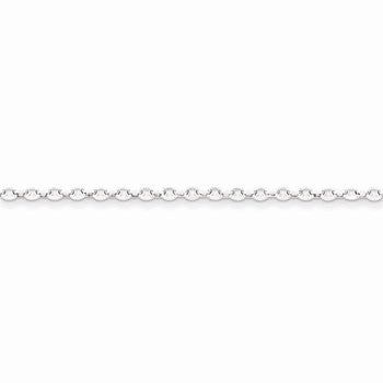 Sterling Silver Side Diamond-Cut Cable Chain