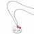 Sterling Silver Gold-Tone Hello Kitty Enamel Necklace