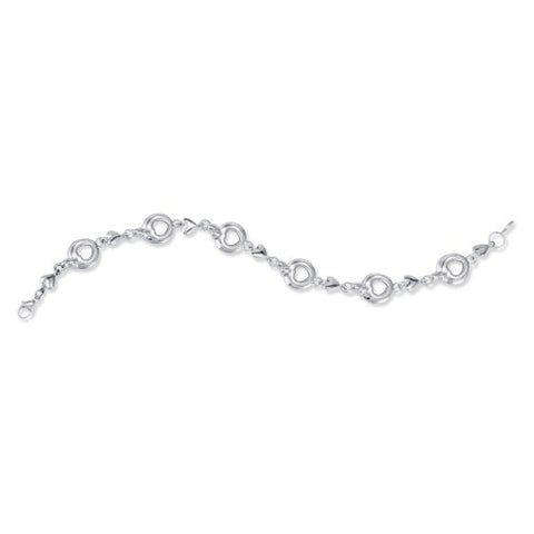 Sterling Silver Hearts Of Promise Link Bracelet