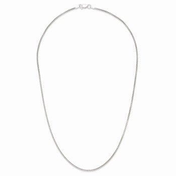 Sterling Silver Half Round Box Chain