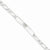 Sterling Silver Polished Engraveable Figaro Link Id Bracelet