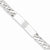 Sterling Silver Polished Engraveable Curb Link Id Bracelet