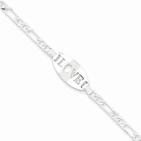 Sterling Silver Love Childs Bracelet