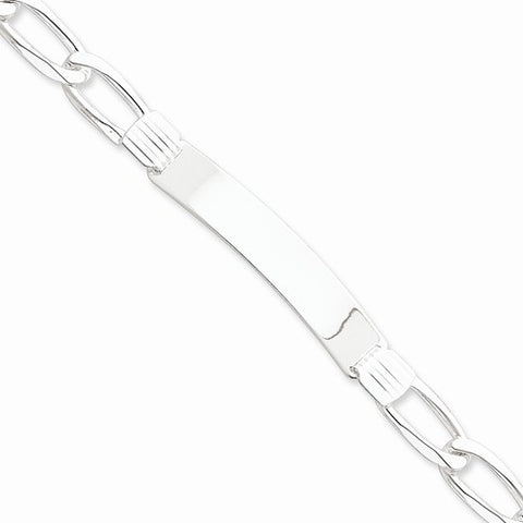 Sterling Silver Id Open Link Bracelet