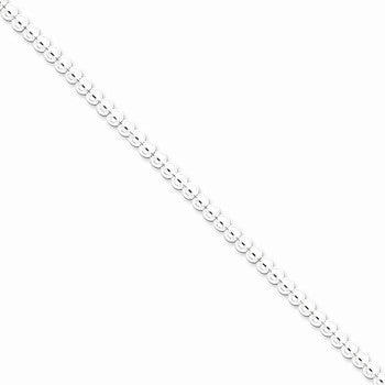 Sterling Silver Beaded Box Chain