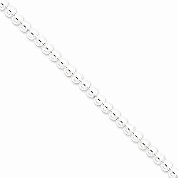 Sterling Silver Beaded Box Chain