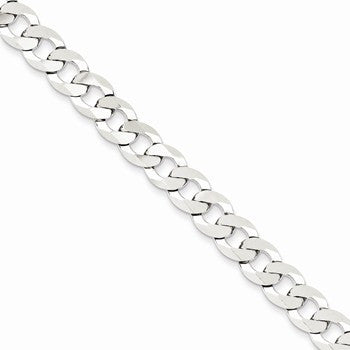 Sterling Silver Close Link Flat Curb Chain