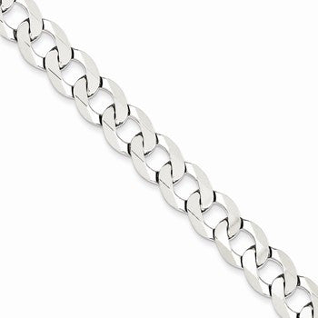 Sterling Silver Close Link Flat Curb Chain