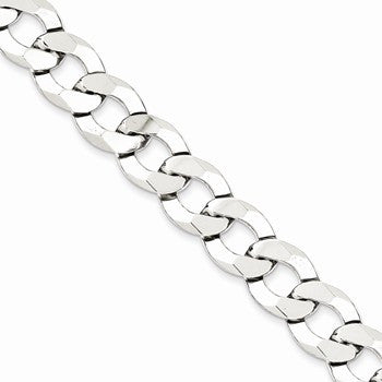 Sterling Silver Close Link Flat Curb Chain