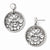 Sterling Silver & Black Ruthenium Diamond-cut Post Dangle Earrings