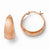 Sterling Silver Rose Gold-plated Radiant Essence Hoop Earrings